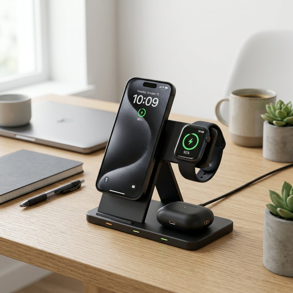 UrbanMama 3-in-1 Magnetic Wireless Charging Dock