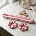 UrbanMama Premium Silk Heatless Hair Curler Set - Pink